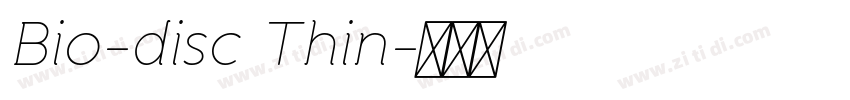 Bio-disc Thin字体转换